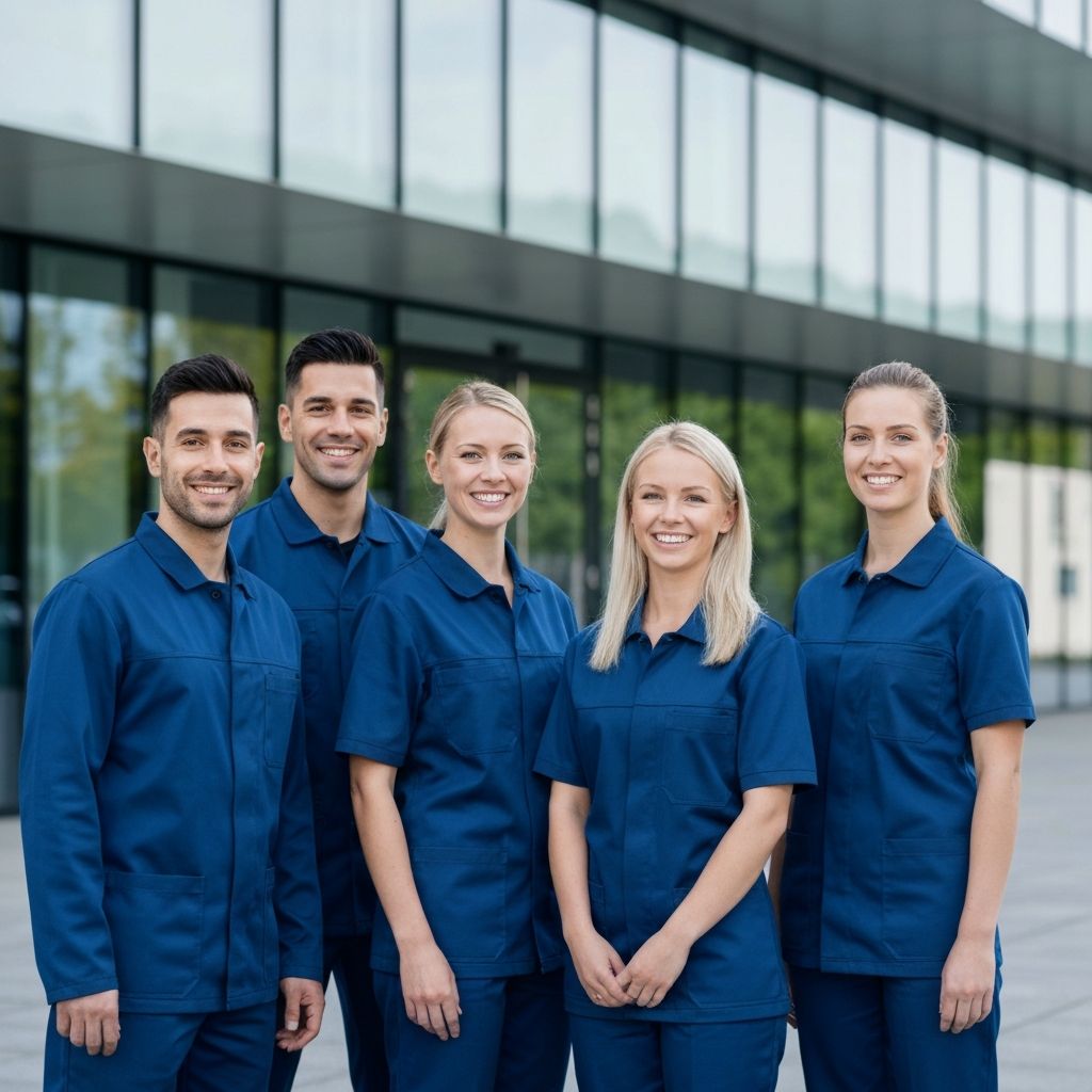 Das FIDU Reinigungsteam in Augsburg